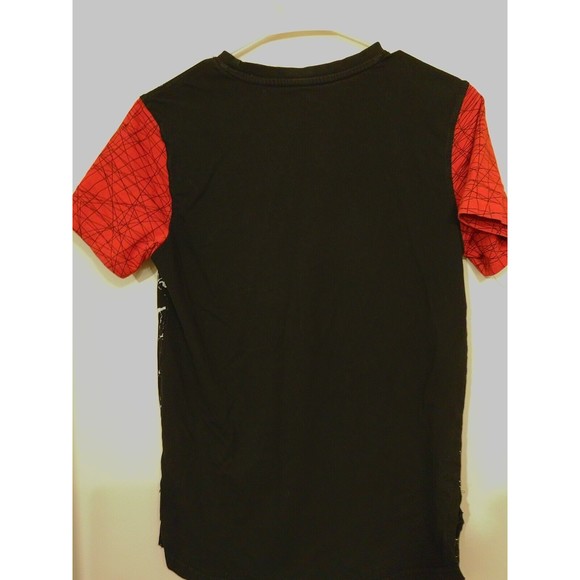 Unisex. Switch Remarkable. Longhorn. Splatter T-Shirt Black & Red L Short Sleeve - Picture 3 of 3